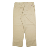 DICKIES 874 Workwear Mens Trousers Beige Regular Straight W36 L29