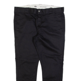 DICKIES Mens Trousers Black Slim Skinny W38 L28