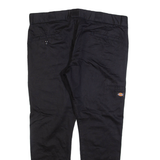 DICKIES Mens Trousers Black Slim Skinny W38 L28