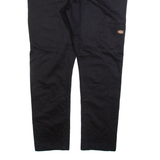 DICKIES Mens Trousers Black Slim Skinny W38 L28