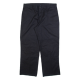 DICKIES Mens Trousers Black Relaxed Straight W38 L29