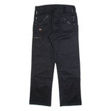 DICKIES Mens Trousers Black Regular Straight W32 L32