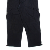 ADIDAS Cargo Mens Trousers Black Relaxed Straight W28 L27
