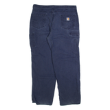CARHARTT Mens Trousers Blue Relaxed Straight W40 L32