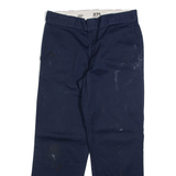DICKIES 874 Workwear Mens Trousers Blue Regular Straight W33 L30