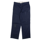 DICKIES 874 Workwear Mens Trousers Blue Regular Straight W33 L30