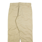 DICKIES Lined Mens Trousers Beige Relaxed Straight W34 L29
