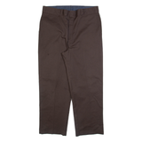 Mens Trousers Grey Relaxed Straight W36 L28