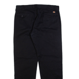 DICKIES Mens Trousers Black Regular Straight W36 L34