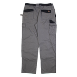 DICKIES Carpenter Mens Trousers Grey Relaxed Straight W38 L34