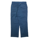 DICKIES Mens Trousers Blue Regular Straight W32 L28