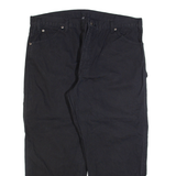DICKIES Carpenter Mens Trousers Black Relaxed Straight W38 L26