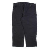 DICKIES Carpenter Mens Trousers Black Relaxed Straight W38 L26