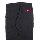 DICKIES Carpenter Mens Trousers Black Relaxed Straight W38 L26