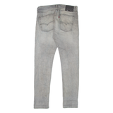 LEVI'S 510 Jeans Mens Grey Slim Skinny Stone Wash W32 L32