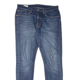 LEVI'S 512 BIG E Jeans Mens Blue Slim Tapered Stone Wash W34 L34
