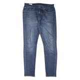 LEVI'S 512 BIG E Jeans Mens Blue Slim Tapered Stone Wash W34 L34