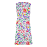 PUCCINI Womens Wrap Dress White Floral Sleeveless Long UK 8