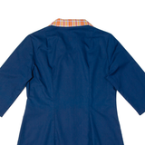 PALOMA Womens Shirt Dress Blue 90s Check Short M