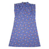 CHANTAL Womens A-Line Dress Blue Fair Isle Sleeveless Midi M