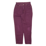 RED PIPE Womens Jeans Maroon Relaxed Tapered 90s W28 L30