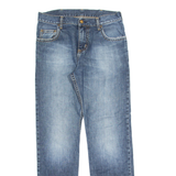 CARHARTT Mens Jeans Blue Slim Straight Stone Wash W31 L34