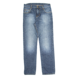 CARHARTT Mens Jeans Blue Slim Straight Stone Wash W31 L34