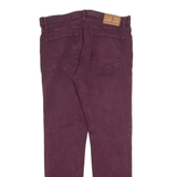 TOMMY HILFIGER Mens Jeans Maroon Slim Tapered W33 L30