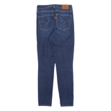 LEVI'S 721 High Rise BIG E Womens Jeans Blue Slim Skinny Stone Wash W27 L28