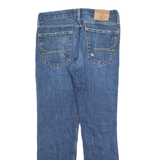 HOLLISTER Distressed Mens Jeans Blue Slim Straight Stone Wash W32 L30