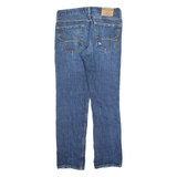 HOLLISTER Distressed Mens Jeans Blue Slim Straight Stone Wash W32 L30