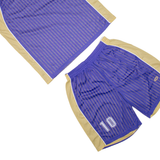 ZHONG JIAN Reversible Basketball Jersey Mens Tracksuit Blue Loose 4XL W28 L8