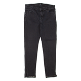 7 FOR ALL MANKIND Rhinestone Womens Jeans Black Slim Skinny W30 L28