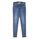 LEVI'S 710 Womens Jeans Blue Slim Skinny Stone Wash W25 L30