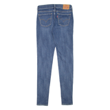 LEVI'S 710 Womens Jeans Blue Slim Skinny Stone Wash W25 L30