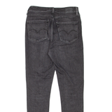 LEVI'S 721 High Rise Womens Jeans Black Slim Skinny Stone Wash W29 L30