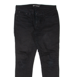 LEVI'S Modern Rise Womens Jeans Black Slim Skinny W32 L28