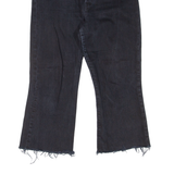 LEVI'S Rib Cage Crop BIG E Womens Jeans Black Regular Flared W28 L22