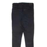 LEVI'S 721 HIgh Rise BIG E Womens Jeans Black Slim Skinny W27 L30