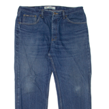 LEE Mens Jeans Blue Regular Straight W37 L30