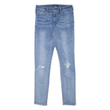 LEVI'S 721 Made & Crafted BIG E Distressed Womens Jeans Blue Slim Skinny W29 L32