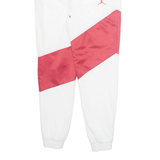 AIR JORDAN Mens Track Pants White Tapered S W24 L28