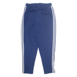 ADIDAS Mens Track Pants Blue Nylon Tapered L W28 L29
