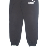 PUMA Mens Track Pants Black Tapered S W24 L30