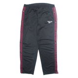 REEBOK Mens Rain Trousers Black Straight XL W36 L30