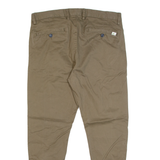 LACOSTE Chino Mens Trousers Green Slim Tapered W32 L25