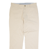 TOMMY HILFIGER Chino Mens Trousers Beige Regular Straight W36 L33