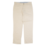 TOMMY HILFIGER Chino Mens Trousers Beige Regular Straight W36 L33