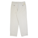 HAGMAN Turn Up Chino Mens Trousers Beige Regular Straight W32 L29