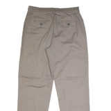 LEE Chino Mens Trousers Brown Classic Straight W32 L31